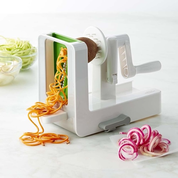 OXO Good Grips 3-Blade Tabletop Spiralizer with StrongHold Suction, White - Picture 8 of 14